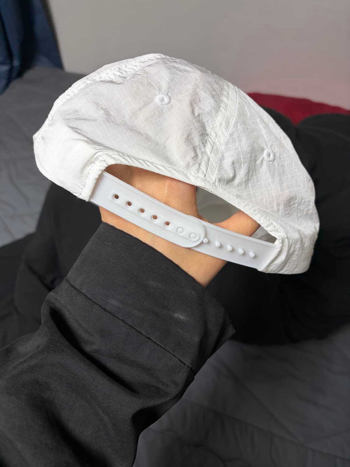 Aeae 도트 나일론 모자 화이트 상품이미지2