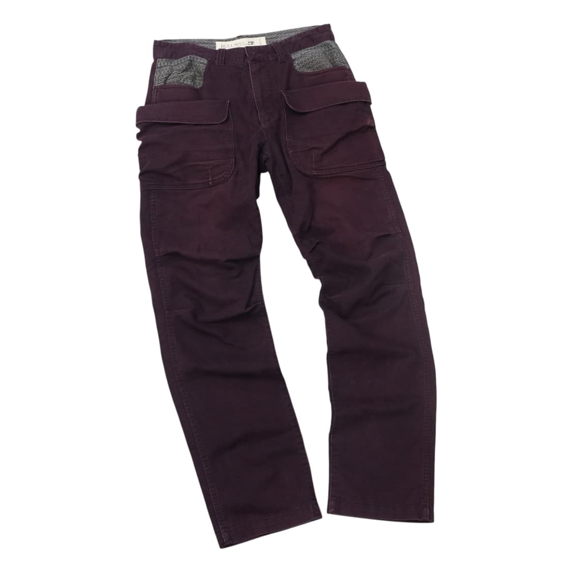 BULL 빈티지 에스닉 포켓 디테일 퍼플 워크 팬츠 (M) 상품이미지1