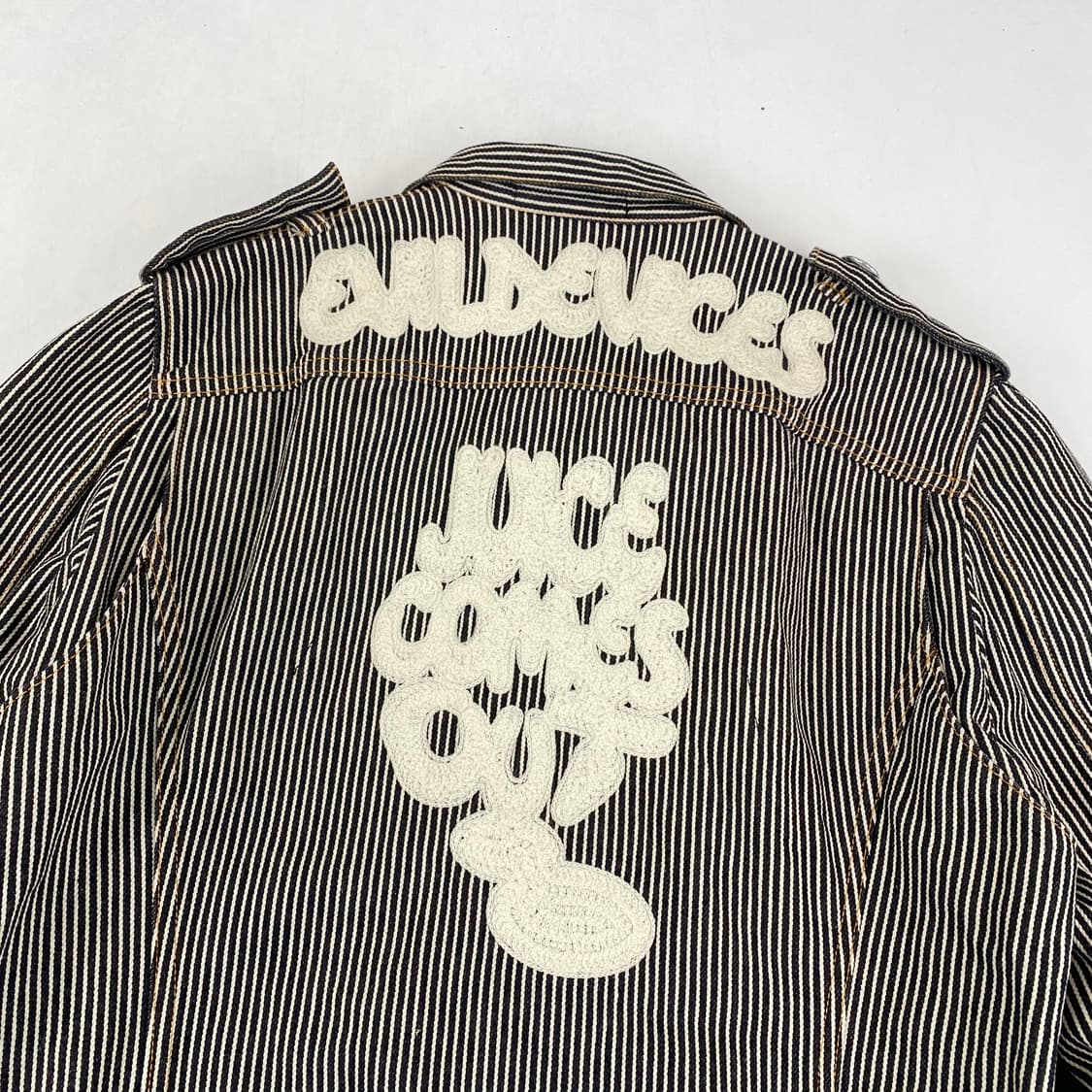 Jpn 빈티지 쿨뢰르 아라 모드 히코리 워크 자켓 (100) 상품이미지3