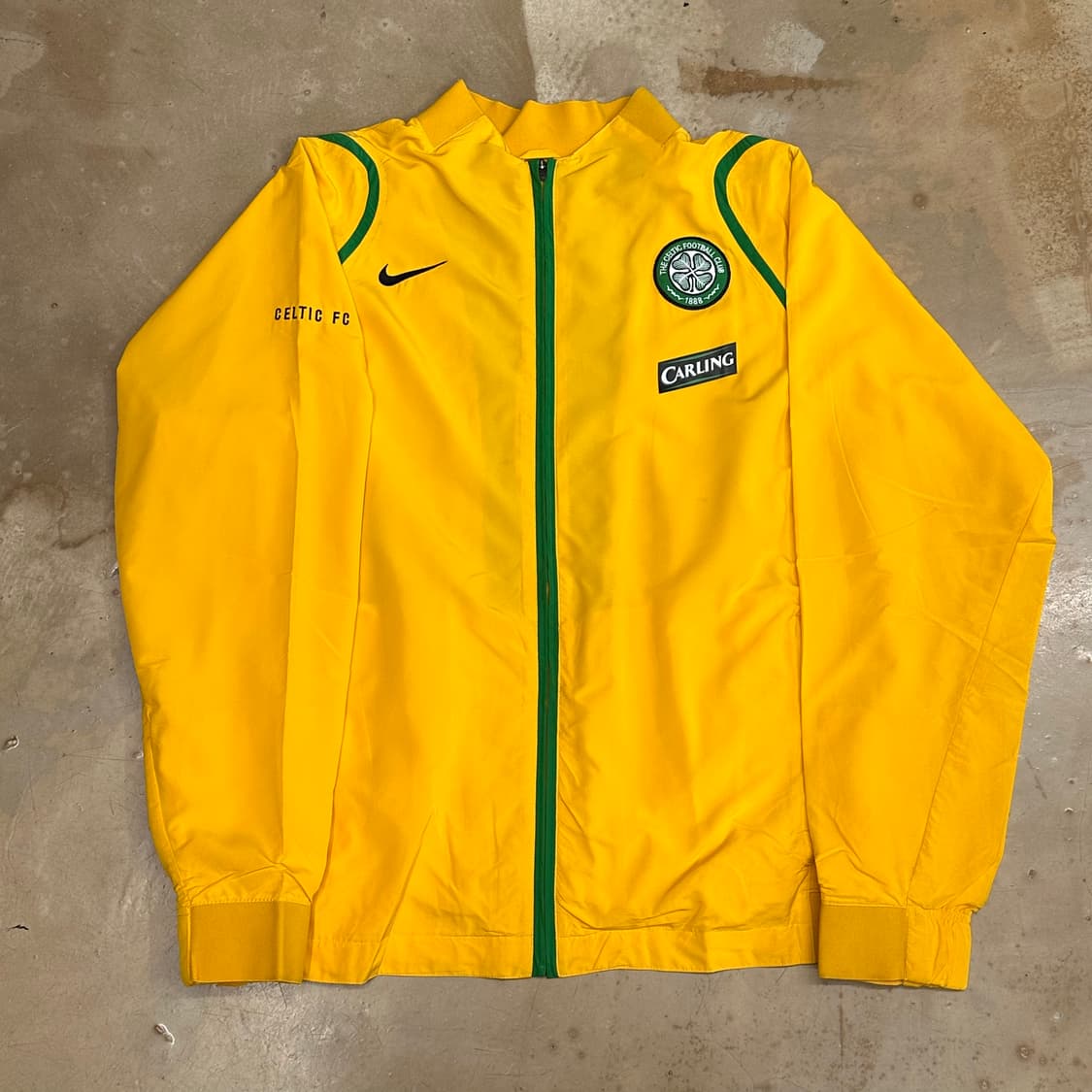 XL 나이키 빈티지 셀틱 FC 옐로우 바람막이 상품이미지2
