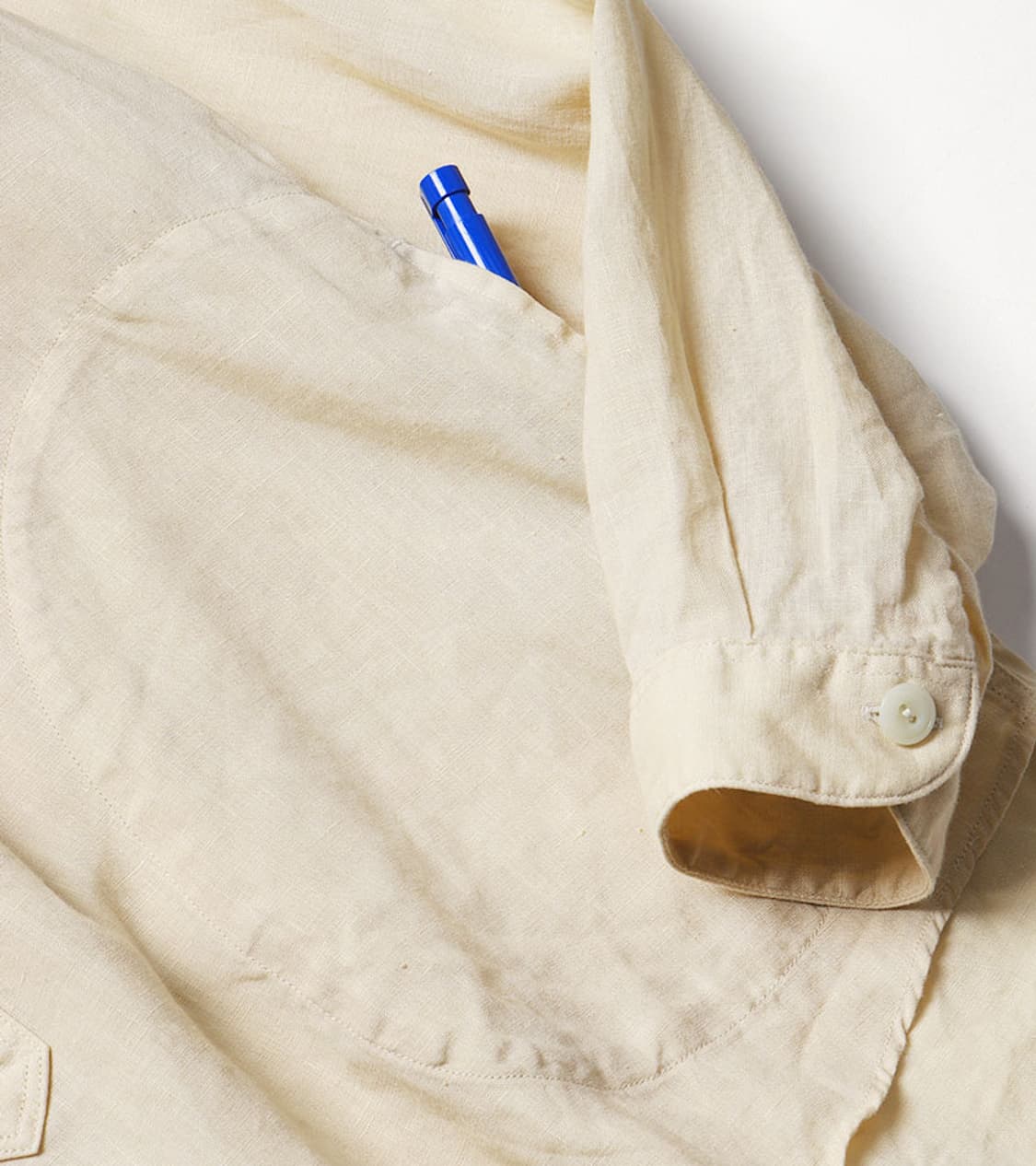 DANTON - BAND COLLAR LINEN SHIRT 상품이미지8