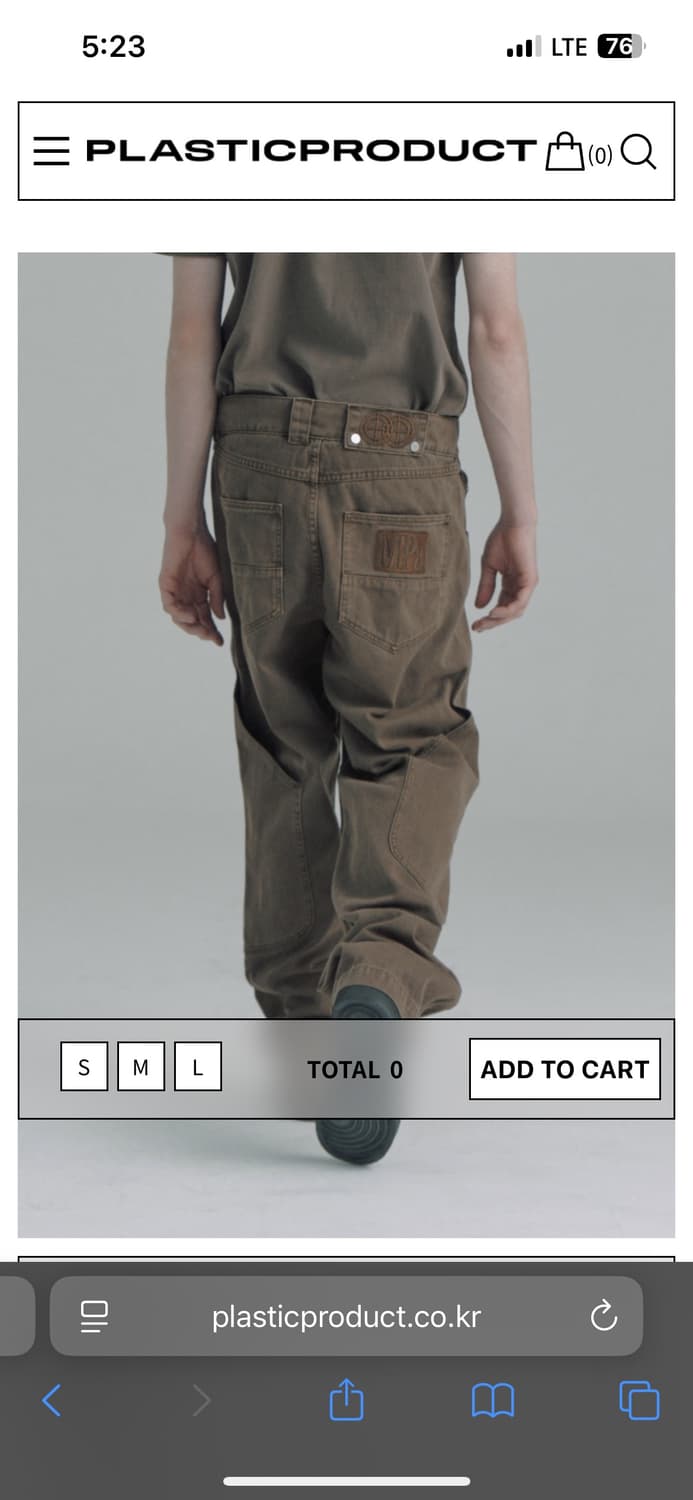 M) 플라스틱프로덕트 MPa CALF POCKET PANTS 상품이미지1