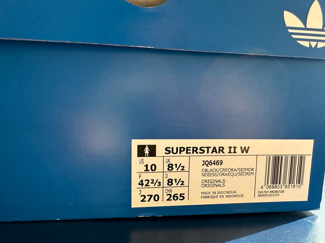 아디다스 슈퍼스타 블랙/오렌지 270 프리미엄가죽 상품이미지4