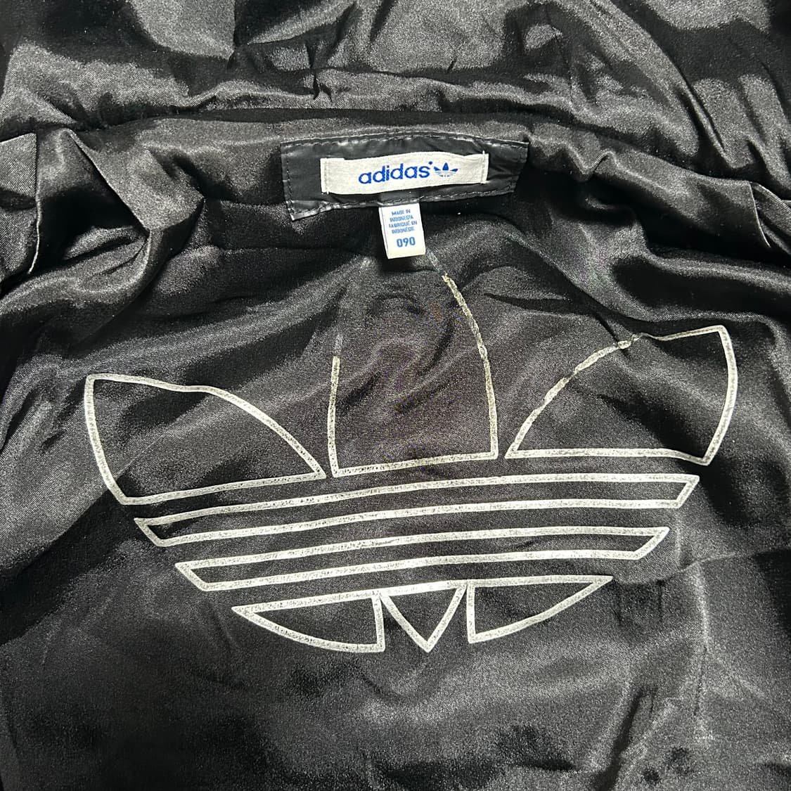 Adidas 여성용 블랙 아크릴 크롭 퍼 자켓 상품이미지2