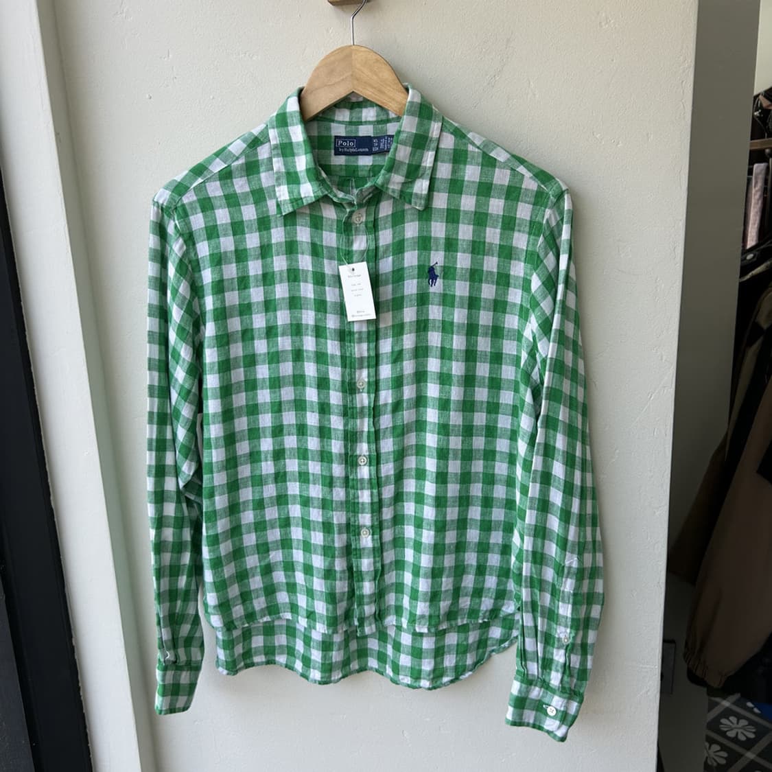 16721 - 폴로 랄프로렌 체크 린넨 셔츠 상품이미지2