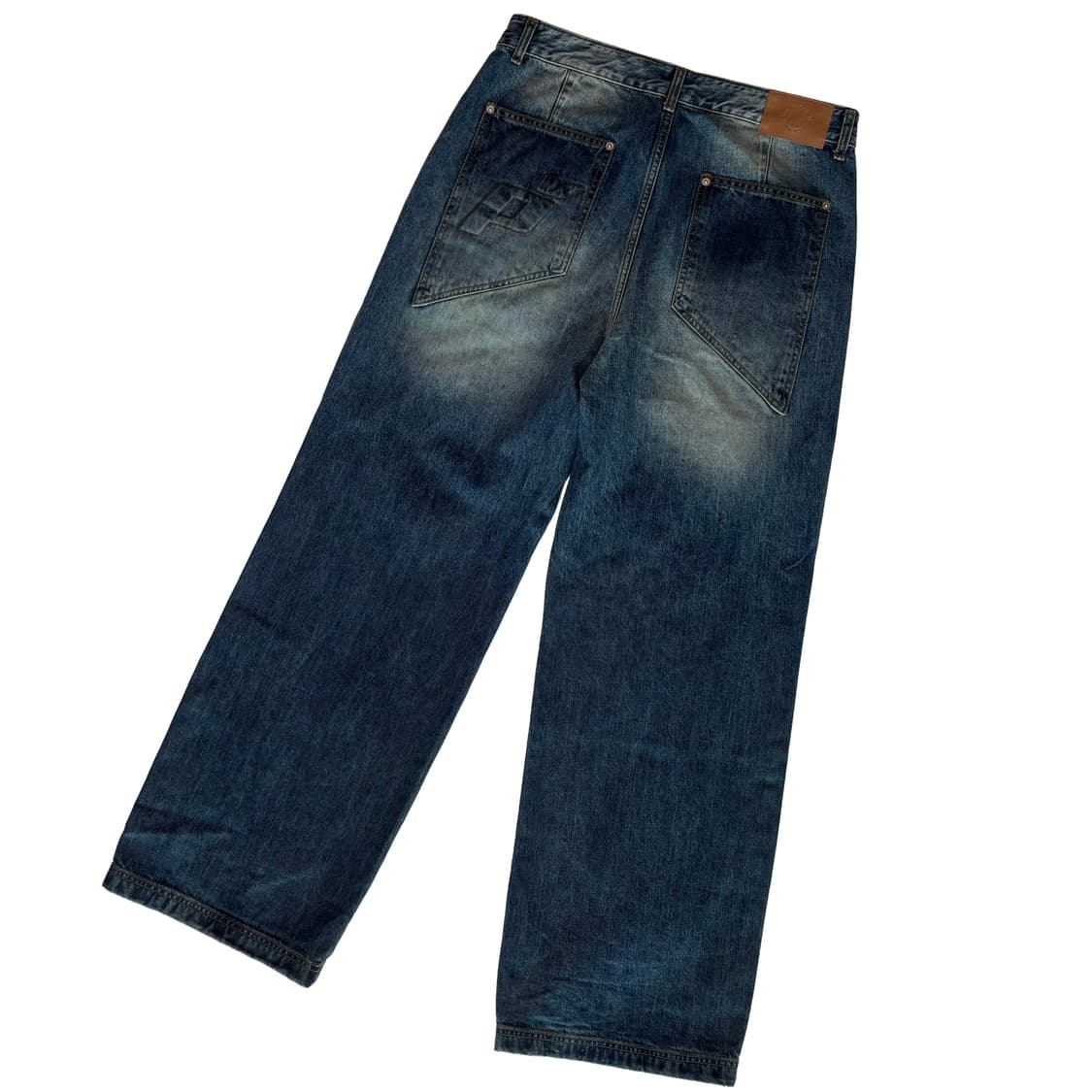 [Matin Kim] 마틴킴 로고 자수 와이드 워싱 데님 팬츠 상품이미지5