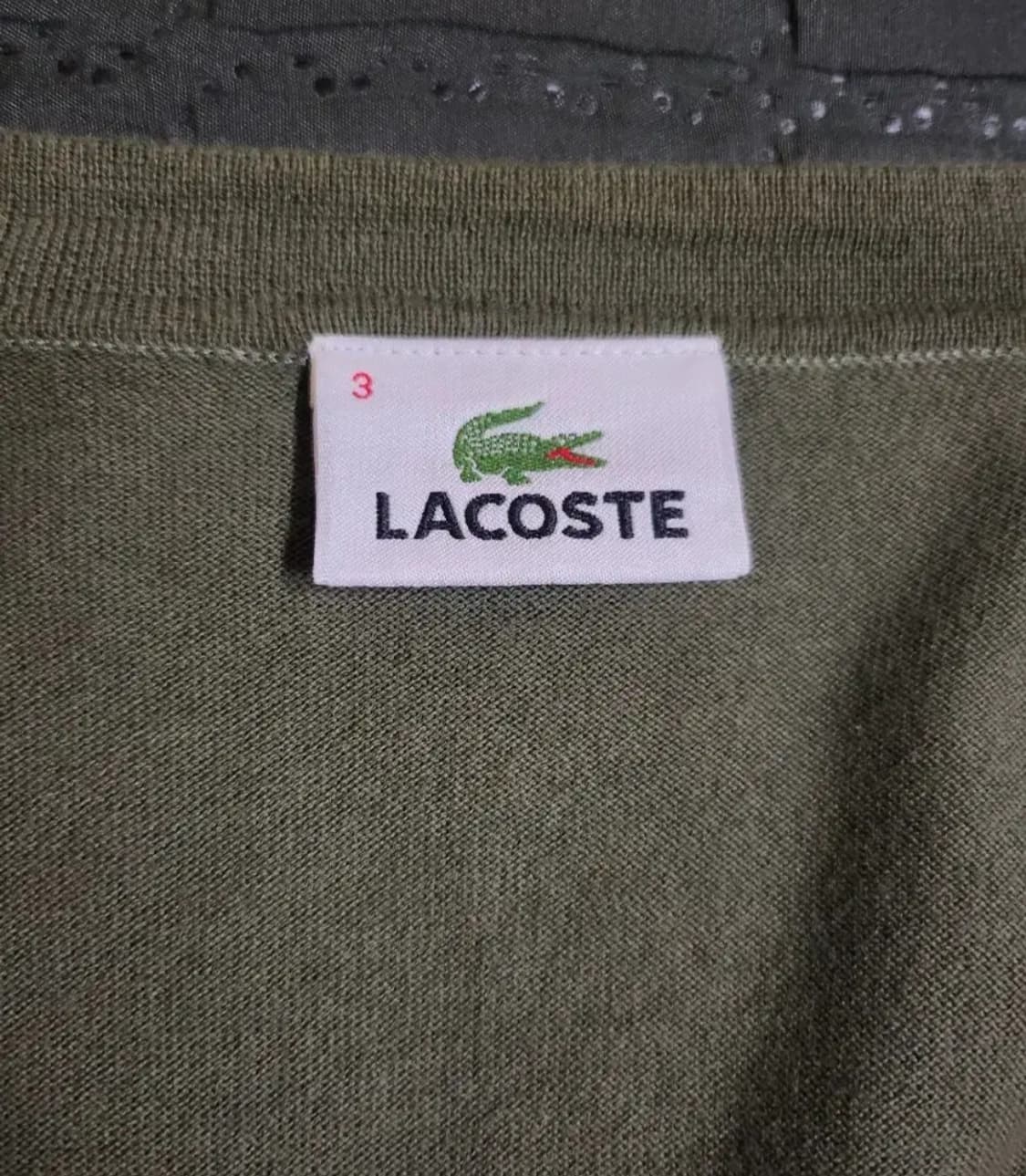 라코스테 브이넥 가디건 M 상품이미지2