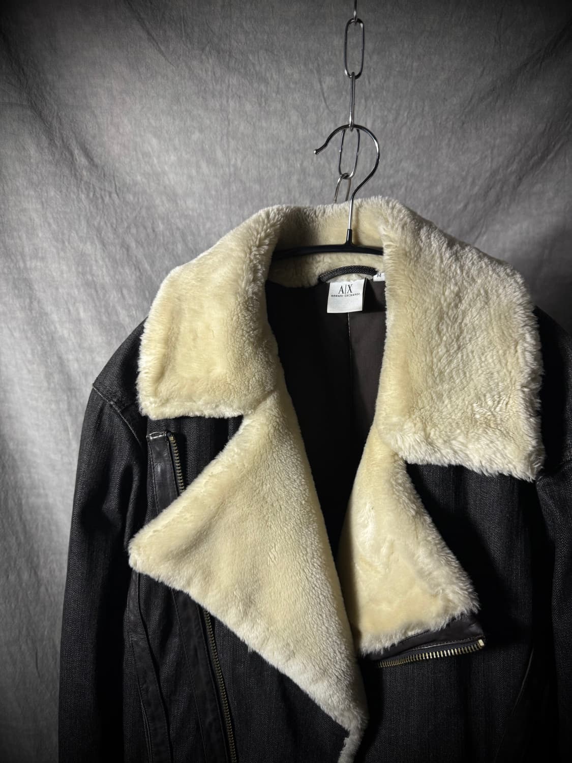 Armani Exchange Shearling Denim Moostang 상품이미지2