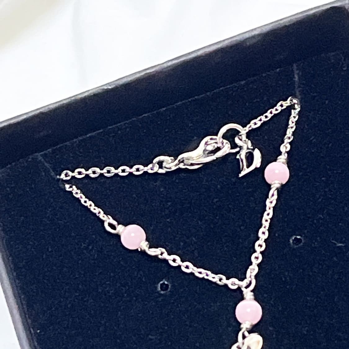 빈티지 ) dior 디올 비즈 하트참 목걸이 상품이미지7