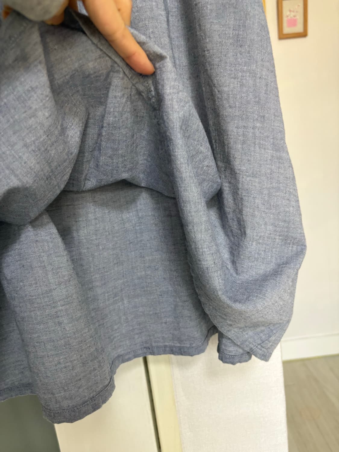 크로쉐 버튼 반소매 블라우스 상품이미지3