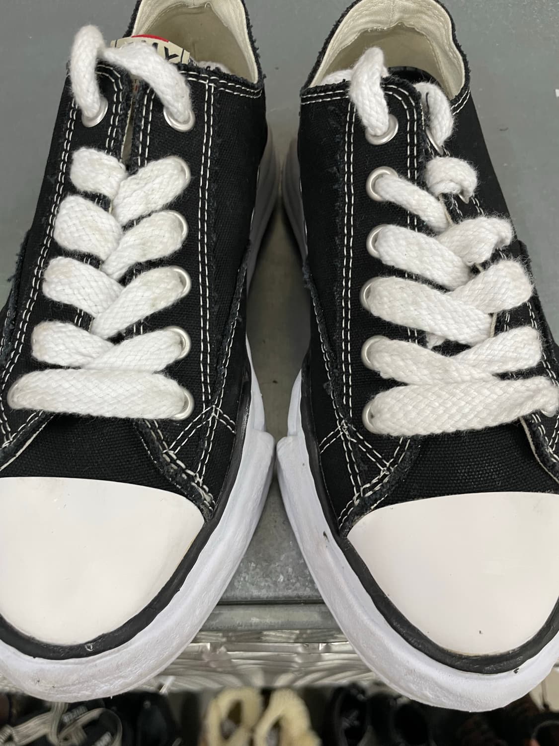 메종 미하라 야스히로 베이커 OG 캔버스 로우 블랙 40(gr-4728) 상품이미지8