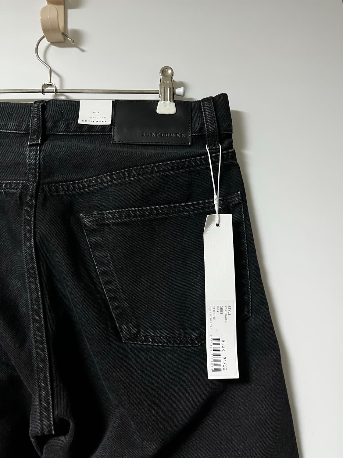 썬플라워 블랙 데님 팬츠 31/32 상품이미지2