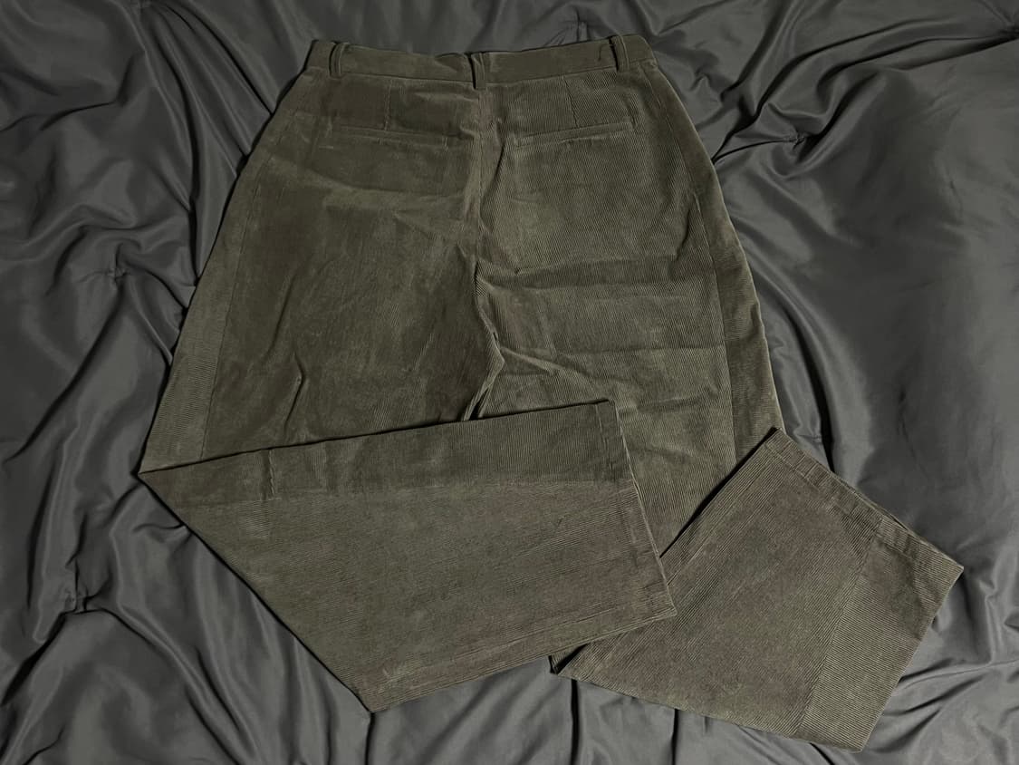 [쿠어] 코듀로이 패널드 라운딩 팬츠 (신더그레이) L 상품이미지4