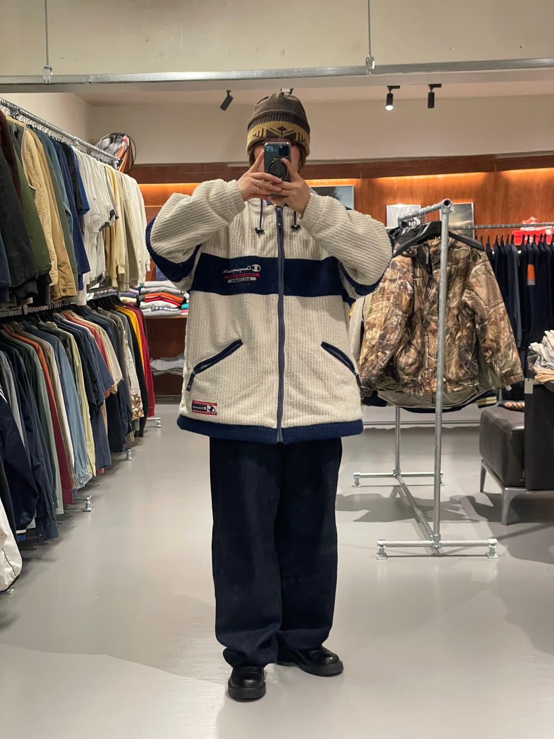 챔피온 올드스쿨 누빔 자켓   상품이미지2