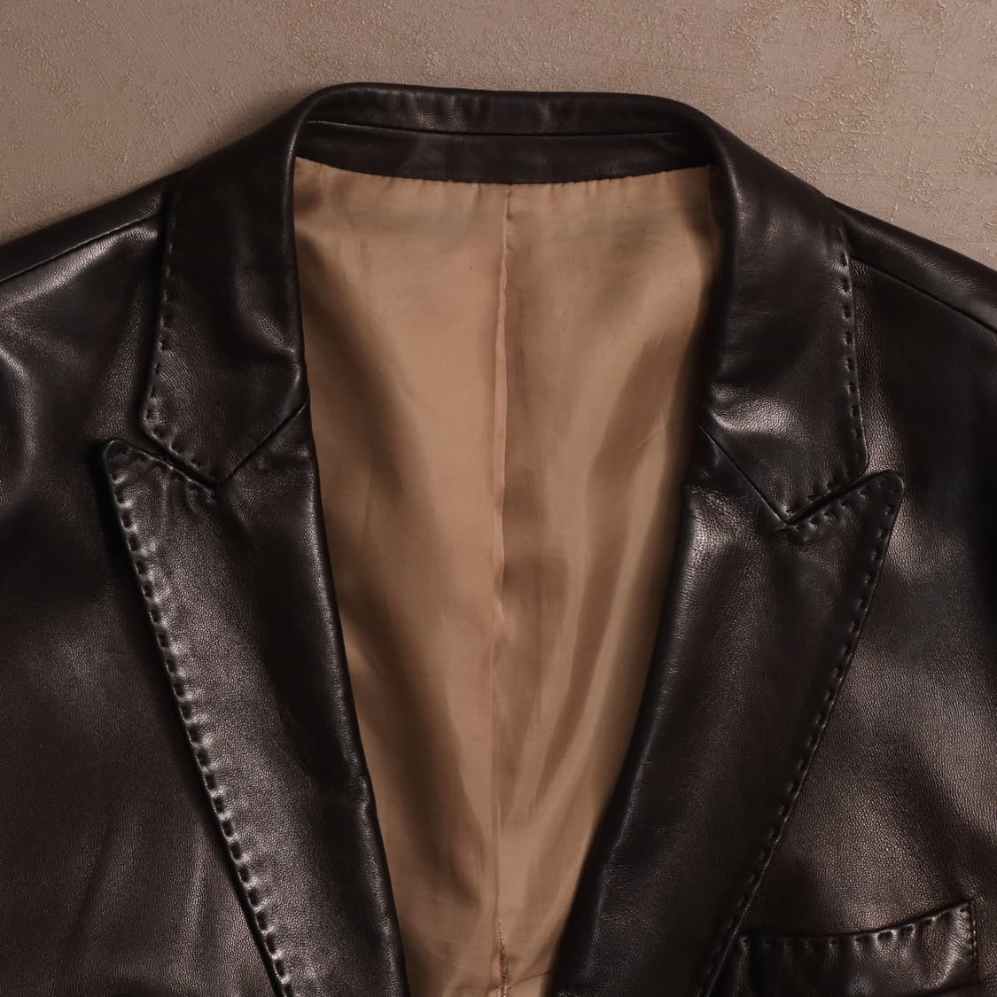 우영미 램스킨 양가죽 레더 블레이저 A1582 상품이미지2