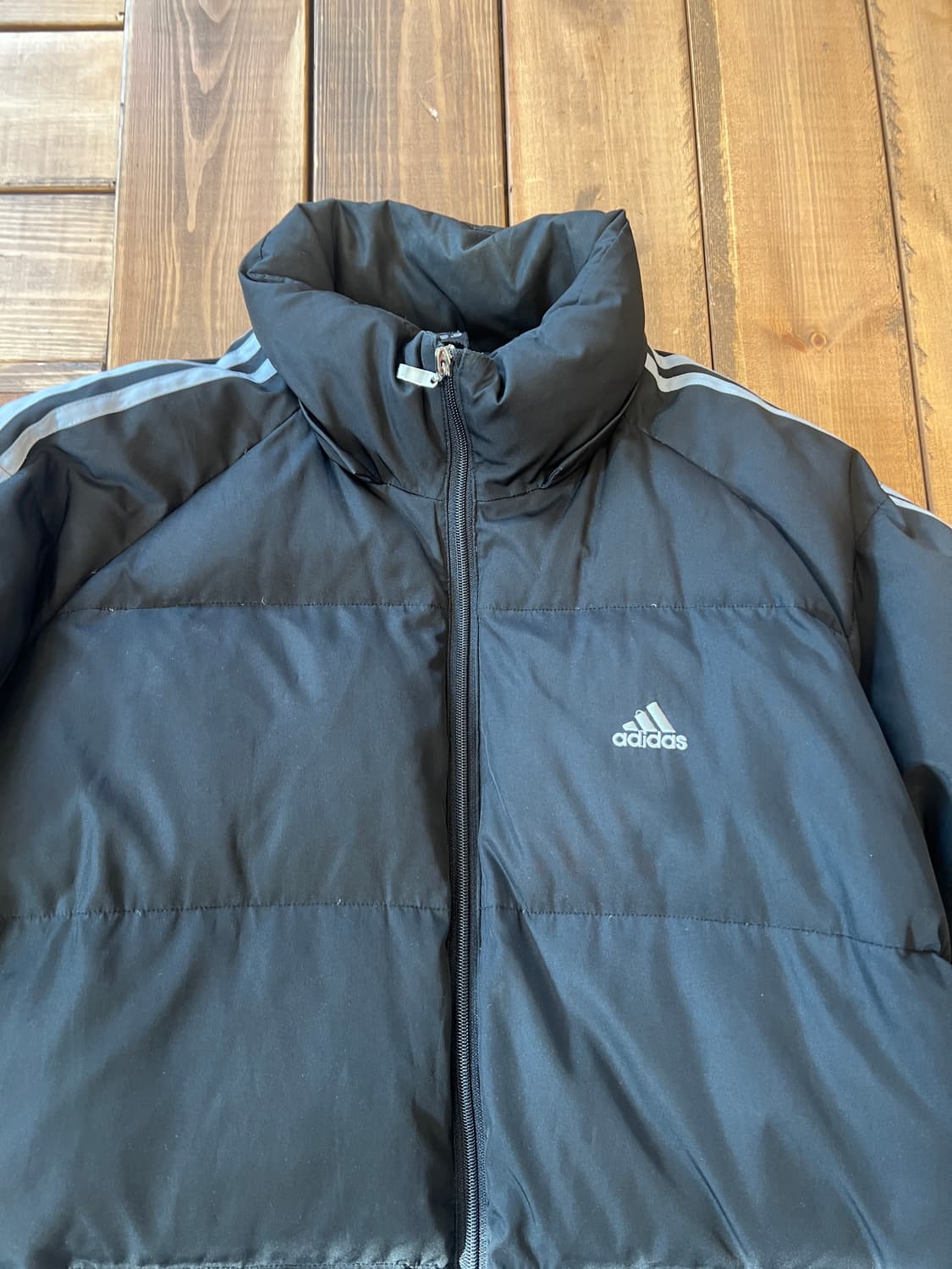 아디다스 블랙 퀄팅 패딩 상품이미지6