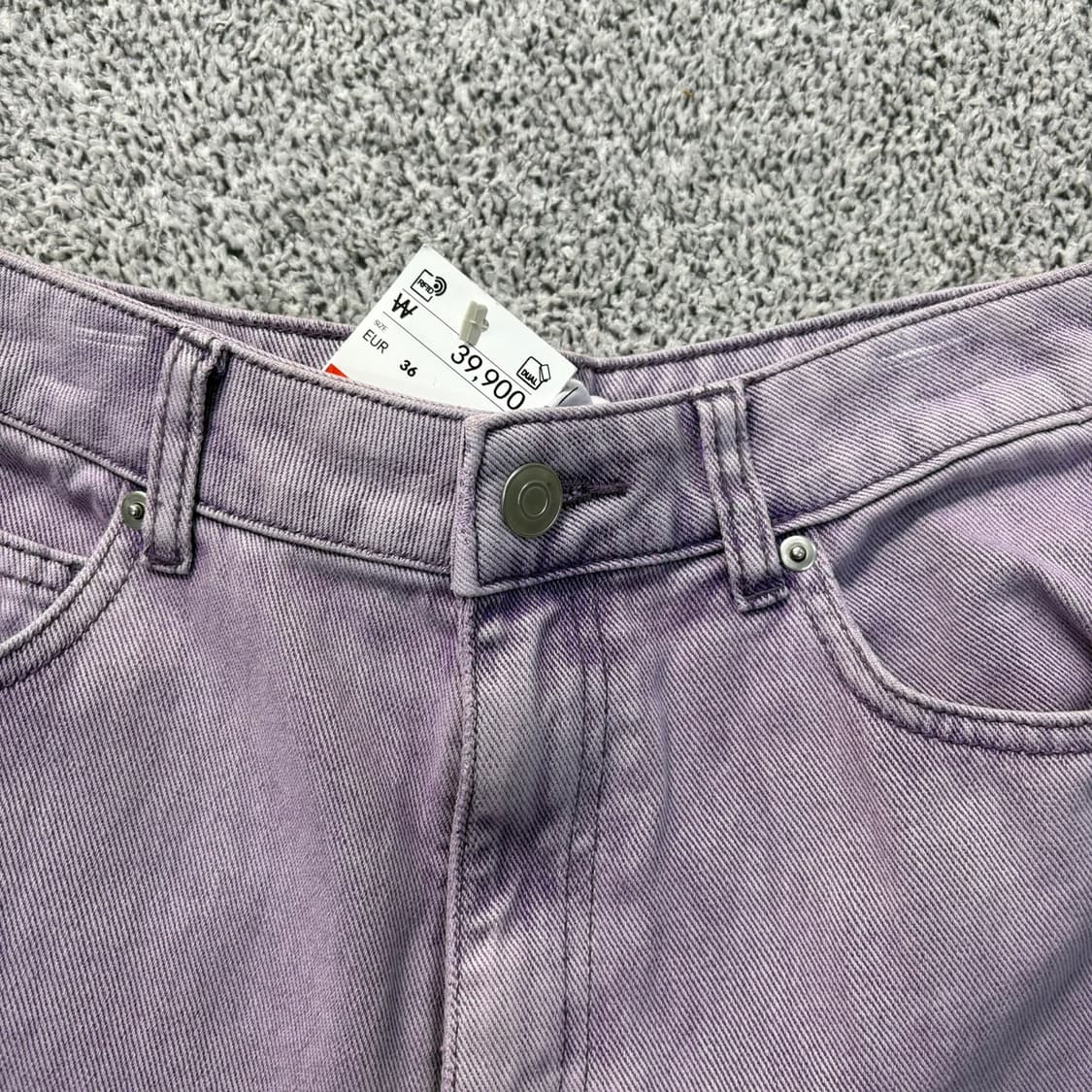 새상품 H&M 여성 피그먼트 데님 팬츠 0325J 상품이미지3