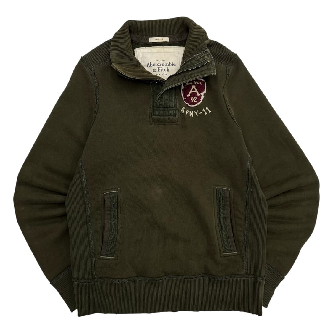 아베크롬비 카키 반집업 S 상품이미지2