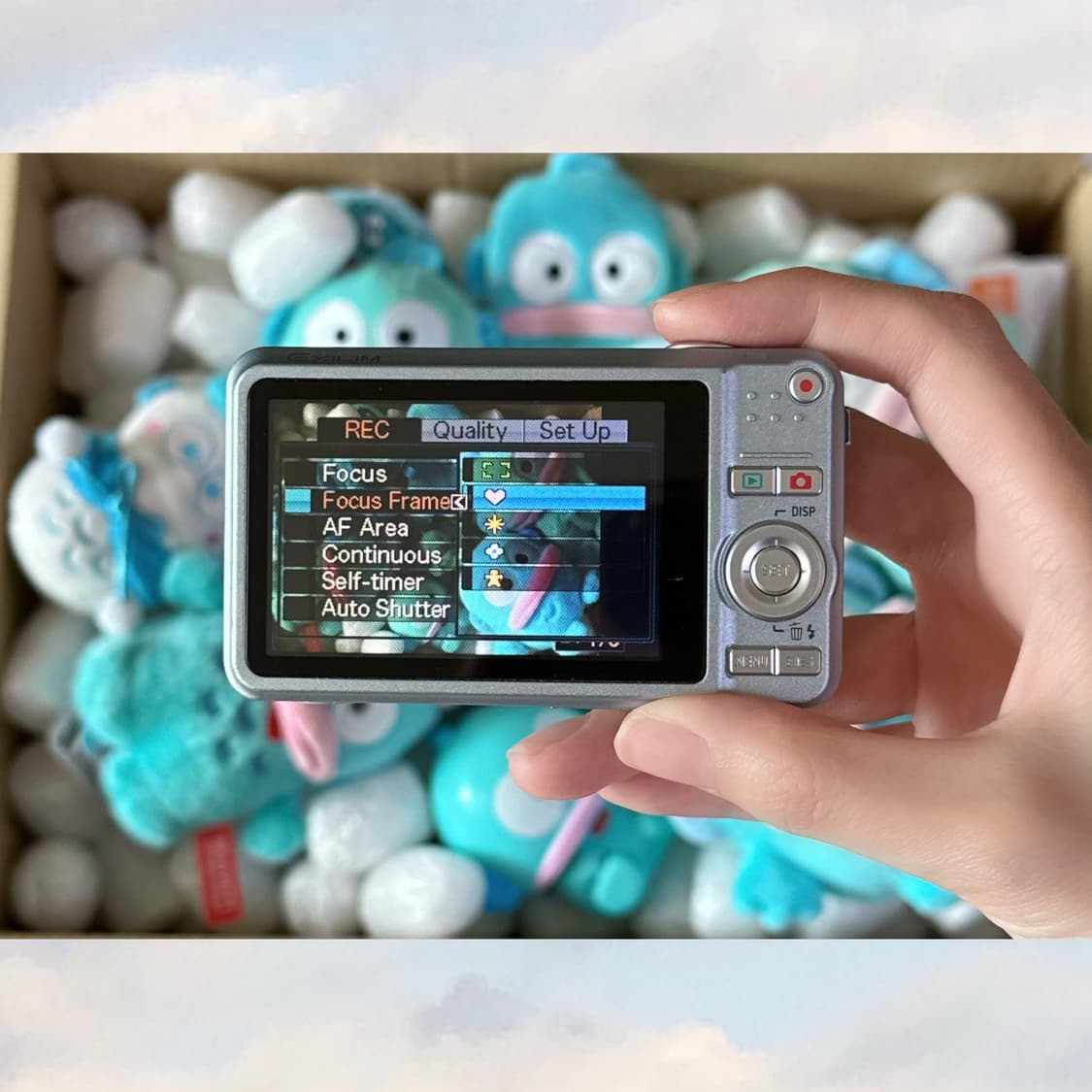 [*희귀⚡️/작례O] 카시오 엑슬림 EX-Z80 블루 디지털 카메라 디카 상품이미지5