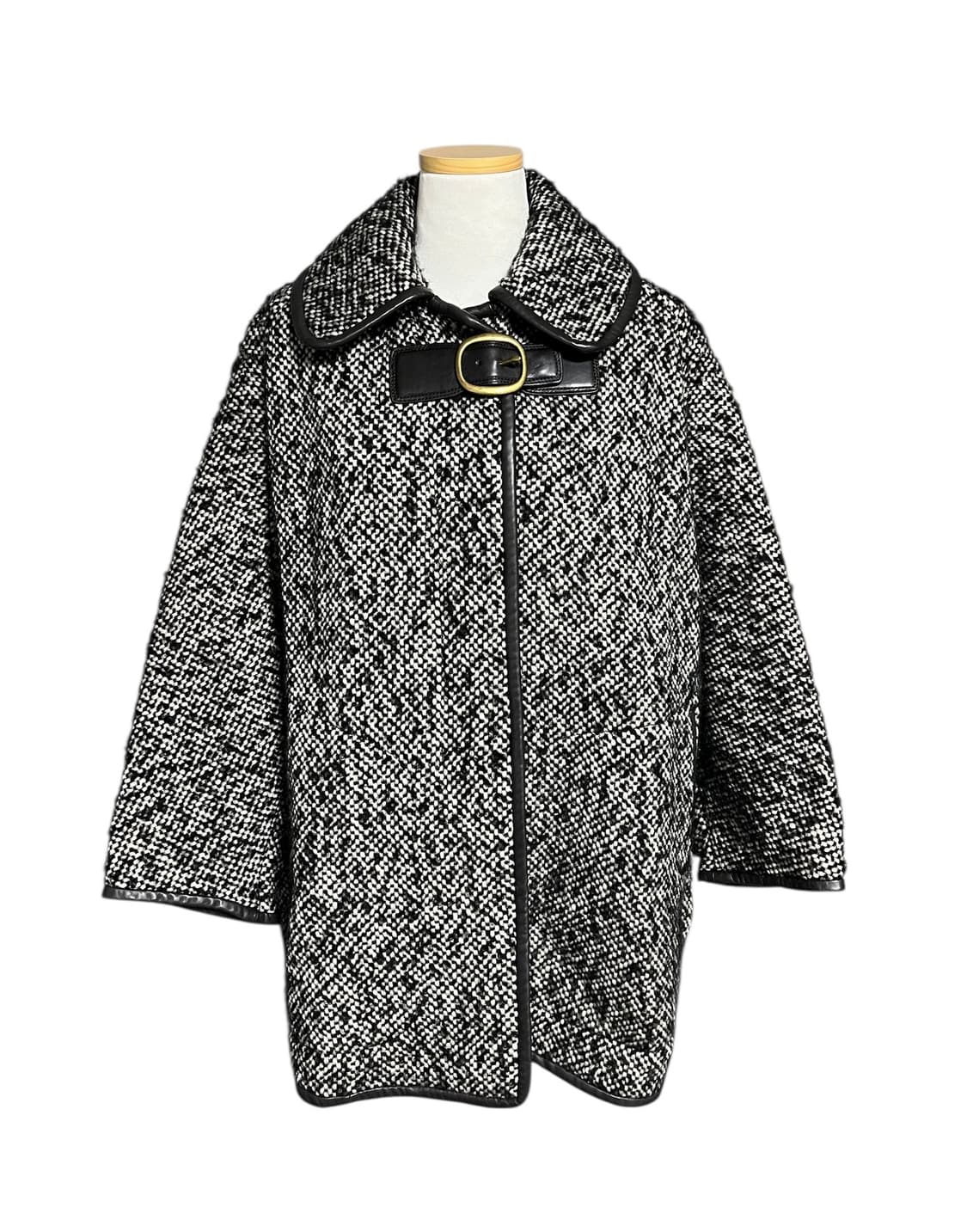 (최상)COACH 코치 트위드 코트 S/P 겨울코트 양가죽 상품이미지1