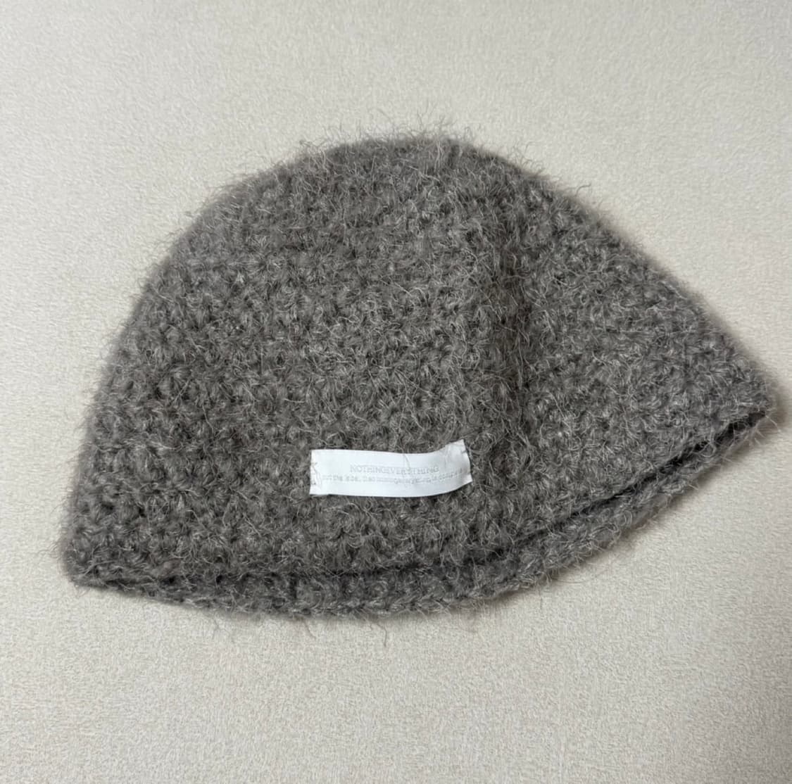 낫띵에브리띵 헤어리 비니 모자 그레이 상품이미지1