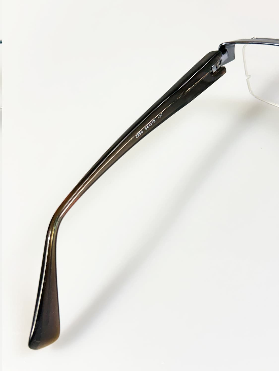 SEMONEMO 건메탈 반무테 스퀘어 빈티지 안경 상품이미지7