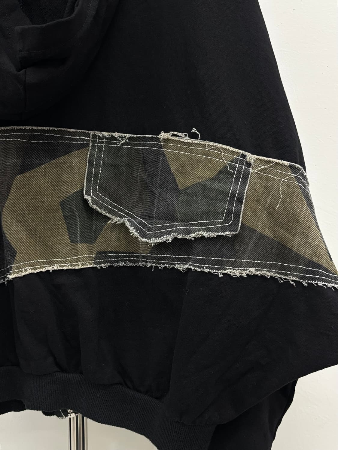 빈티지 카모 그런지 후드집업 상품이미지9