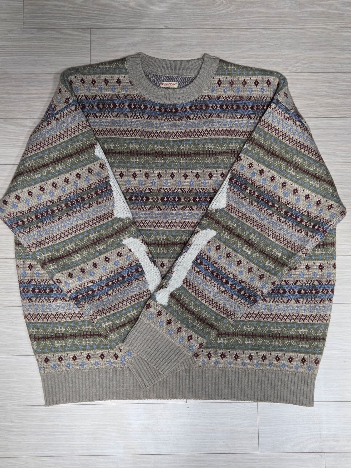 캐피탈 페어아일 본 스웨터 색소폰 3사이즈 상품이미지1