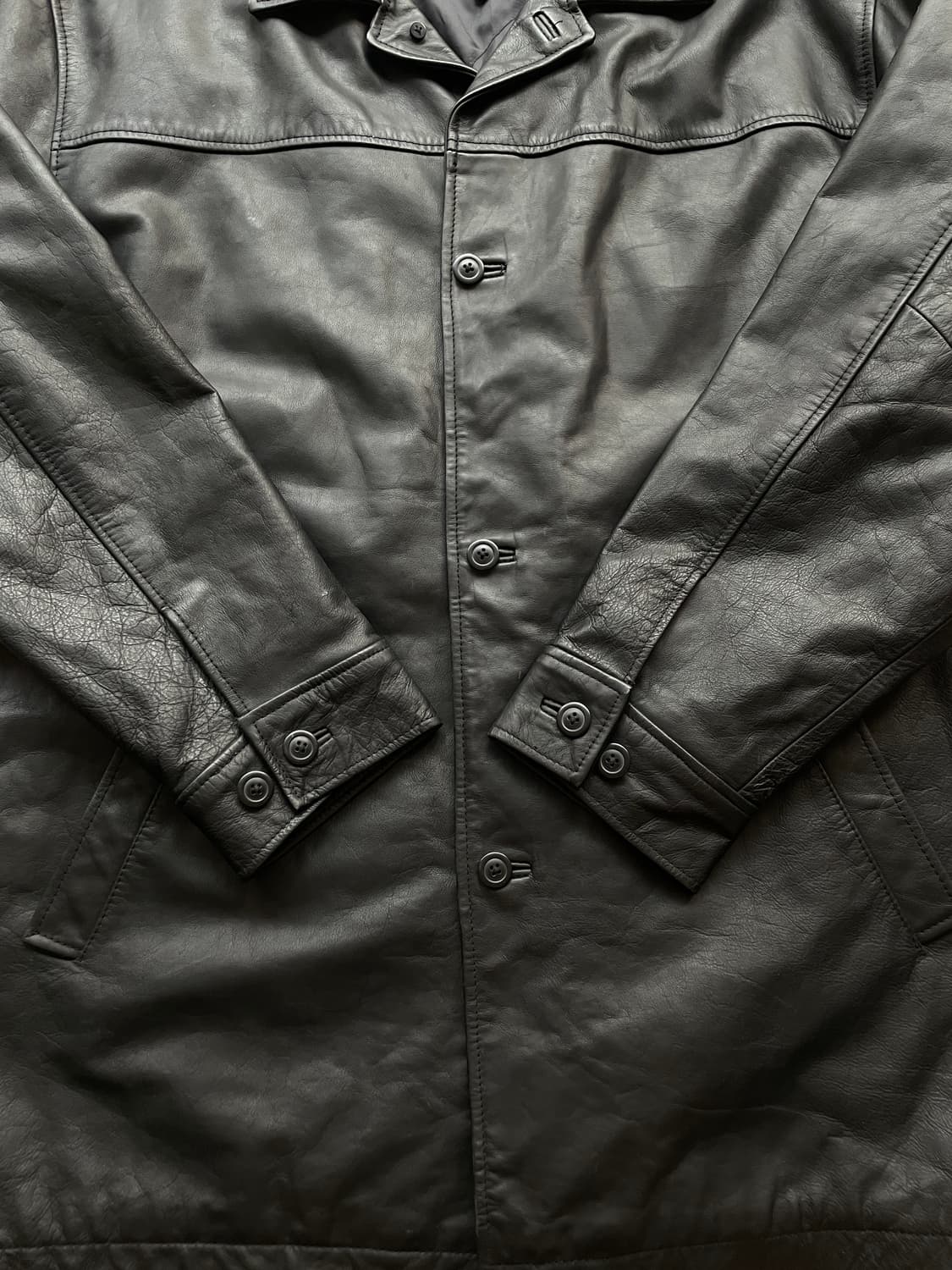 90s 올드갭 레더 카코트 gap carcoat 상품이미지5