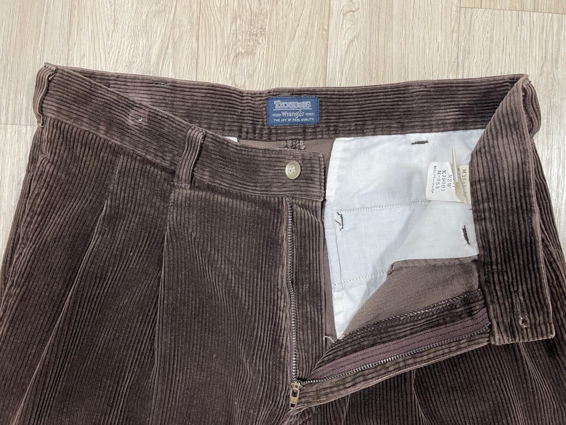 31~32) 90s 랭글러 투턱 코듀로이 팬츠(민트급)RRL&LVC&폴로 상품이미지6