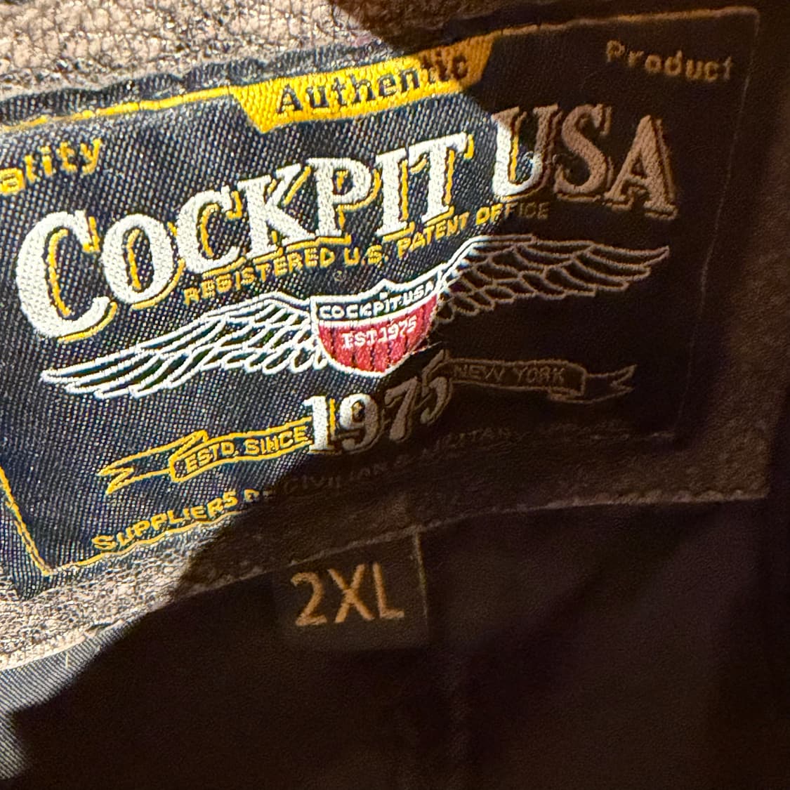 COCKPIT USA 콕핏 usn 헤비 고트레더 피 코트 XXL 염소가죽 상품이미지3