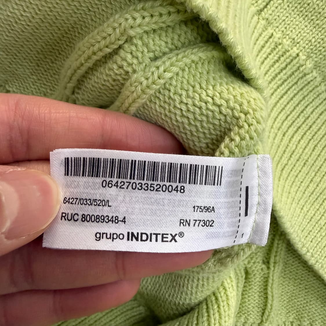 L 자라 케이블 카라 니트 스웨터 0327T 상품이미지4