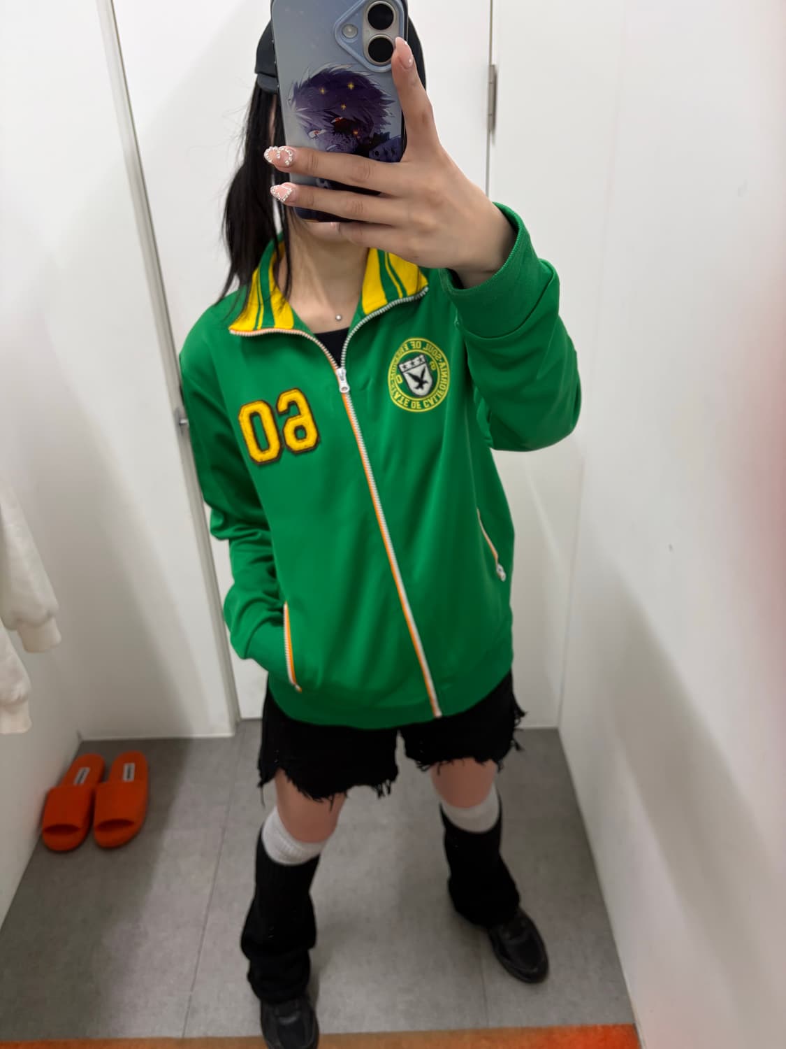 y2k 패치 디테일 트랙탑 상품이미지4