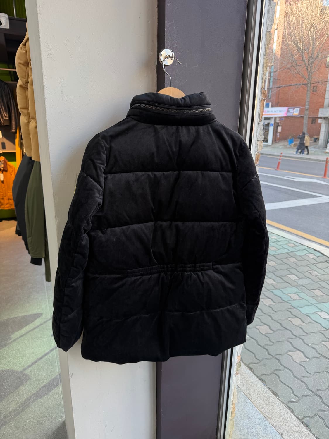 M/ 폴로 랄프로렌 블랙라벨 로고 벨벳 패딩점퍼 상품이미지6