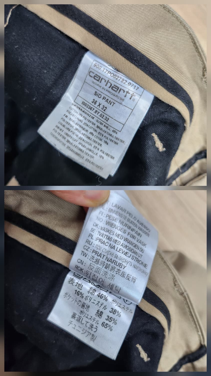 칼하트 wip치노팬츠(36/32 상품이미지9