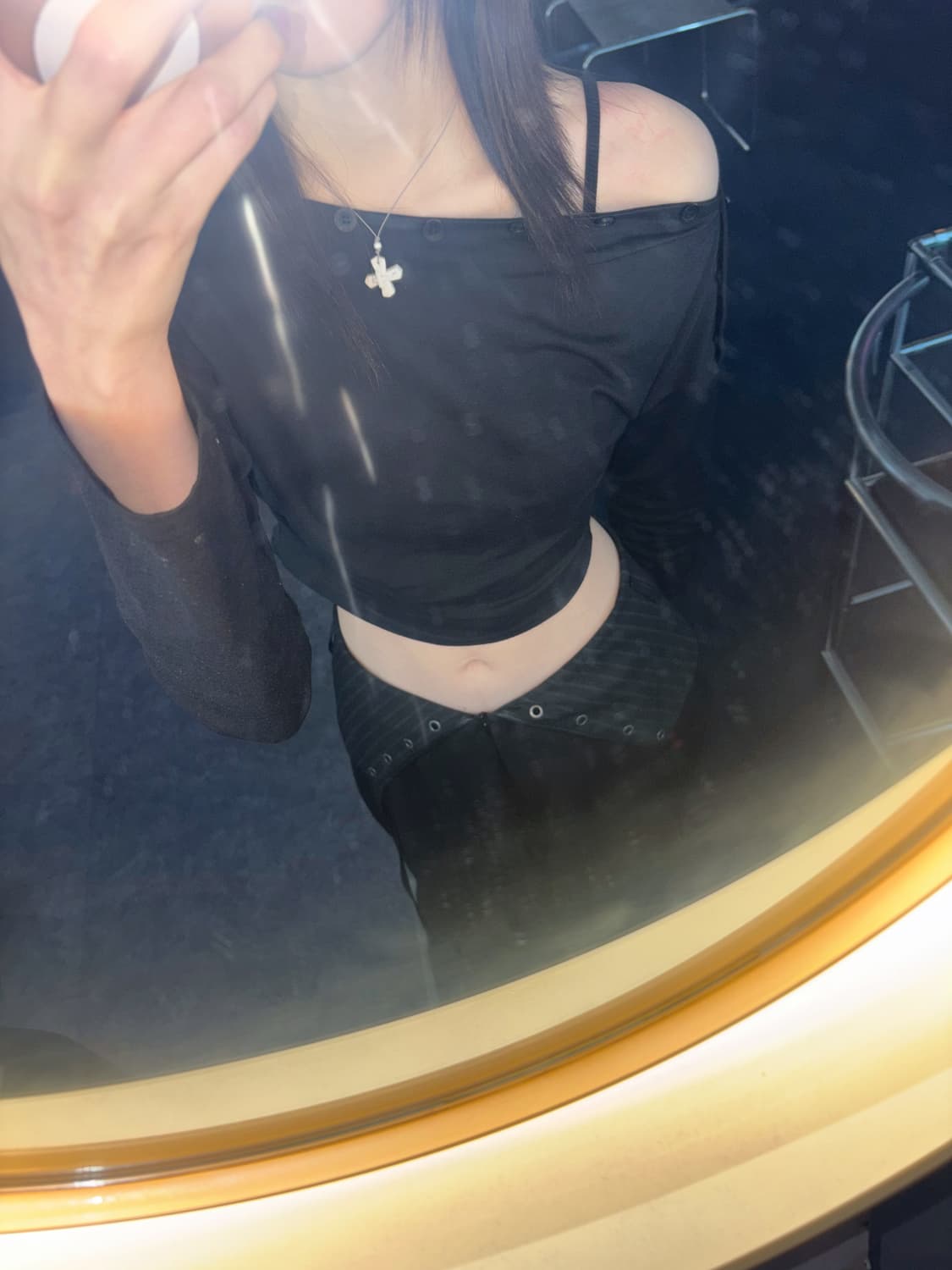 에트오소메 슬랙스 Wide Slacks (Black) 상품이미지2