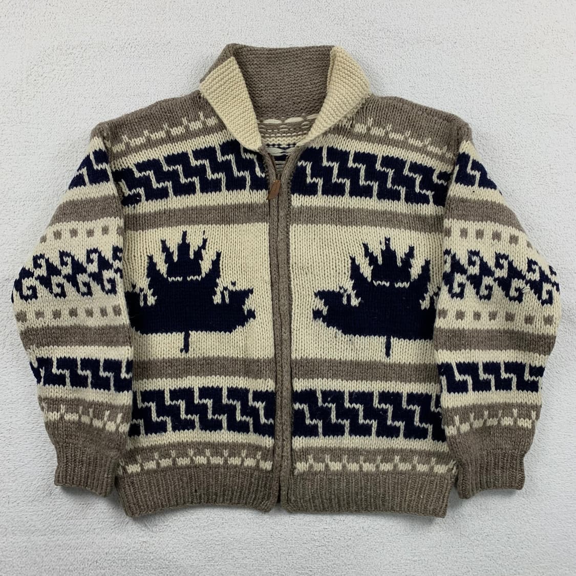 빈티지 헤비울 코위찬 가디건  상품이미지1