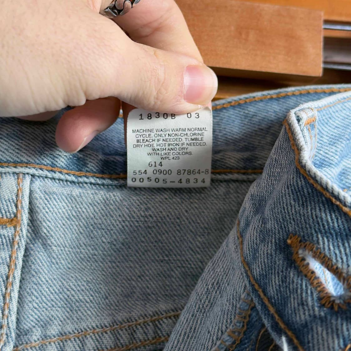 00s 리바이스 505 데님팬츠 W36 L30 상품이미지7