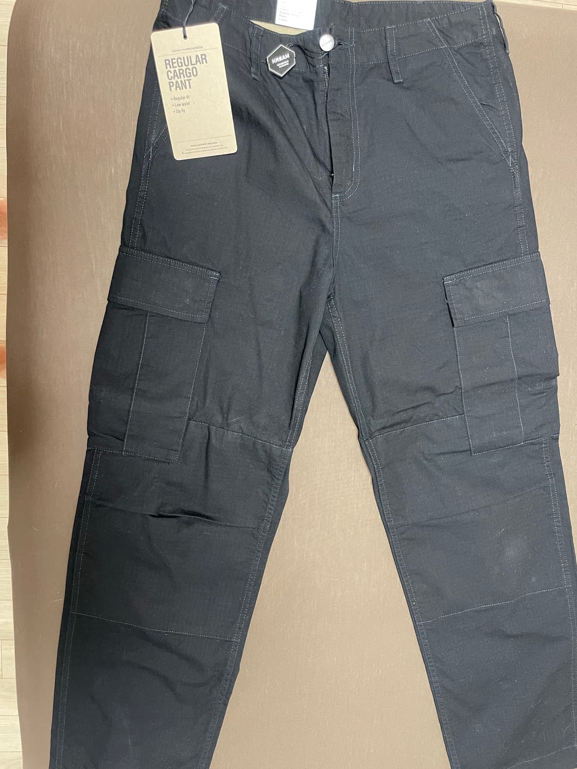 칼하트 wip 콜롬비아 립스탑 레귤러 카고팬츠 31x32사이즈 상품이미지1