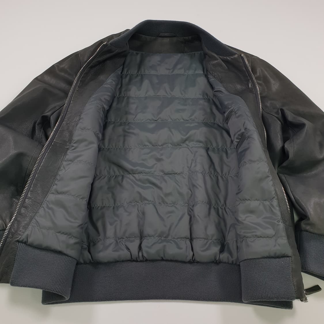 Eleventy 엘레벤 가죽 봄버 자켓 상품이미지8