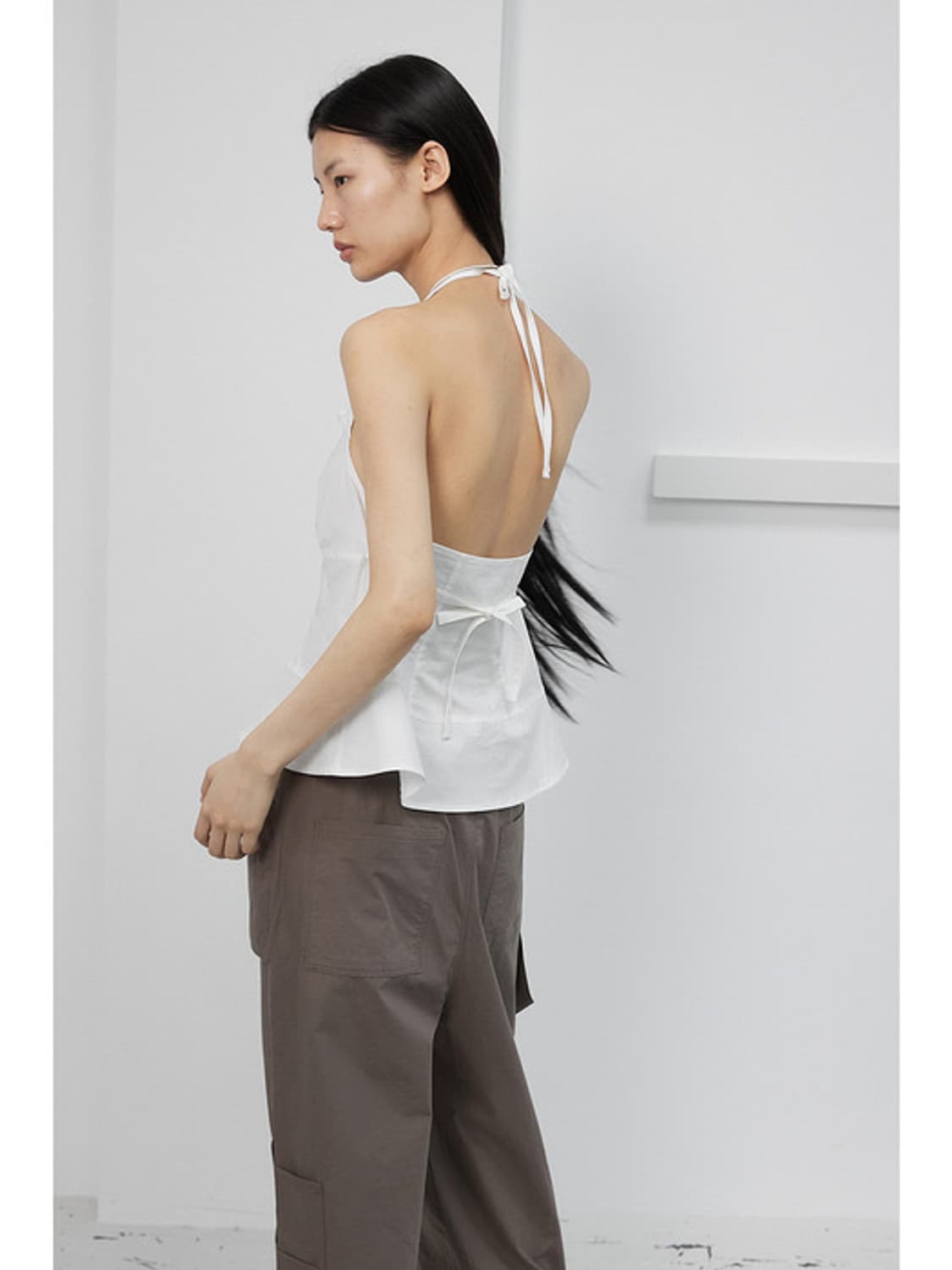 세릭 FRILL HALTER PEPLUM BLOUSE 상품이미지2
