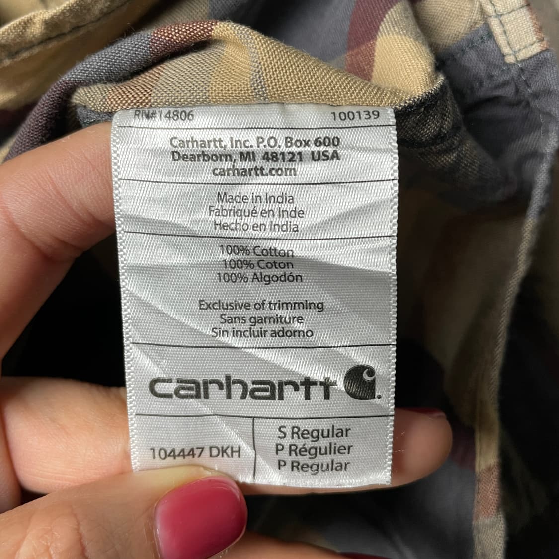CARHARTT 칼하트 빈티지 옐로우 체크 워크 셔츠 A00981 상품이미지10