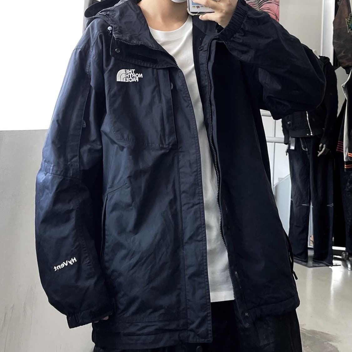 노스페이스 하이벤트 아웃도어 블랙 후드자켓 상품이미지2