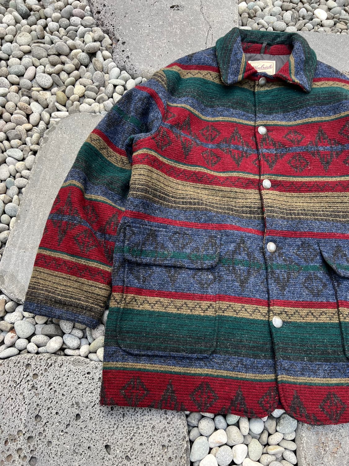 90s WOOLRICH NATIVE AMERICAN 울리치 블랭킷울자켓 상품이미지4