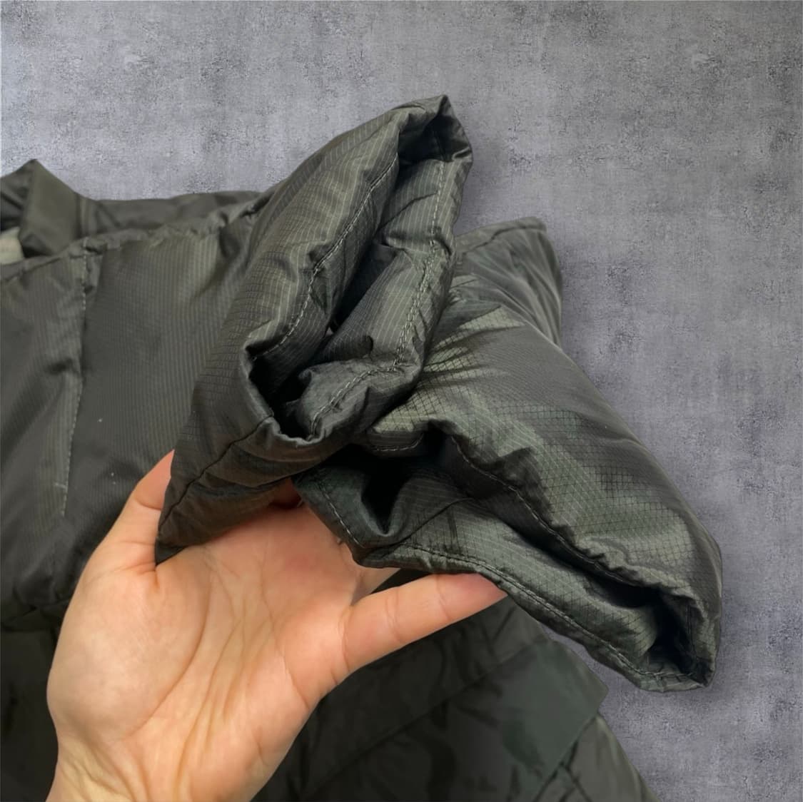 에스티 듀퐁 S.T. Dupont 카키 구스다운 퀄팅 패딩 자켓 48 상품이미지6