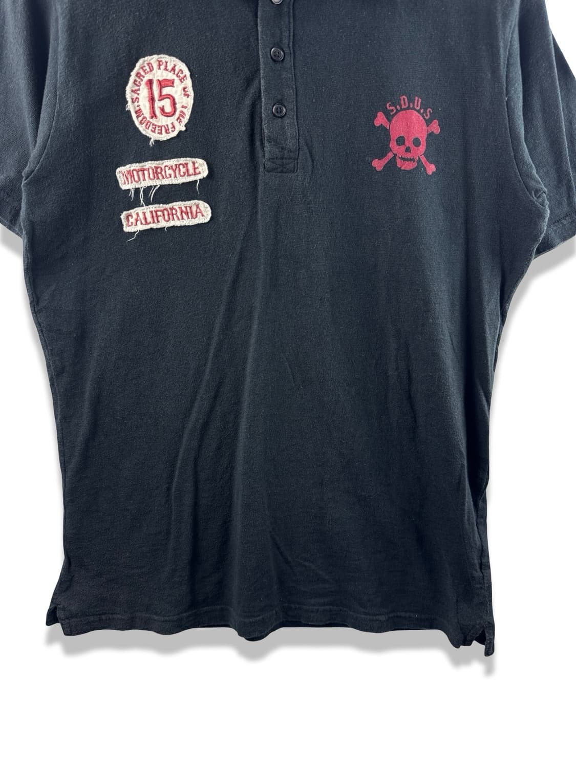 JPN 스컬 그래픽 카라티셔츠1964 상품이미지5