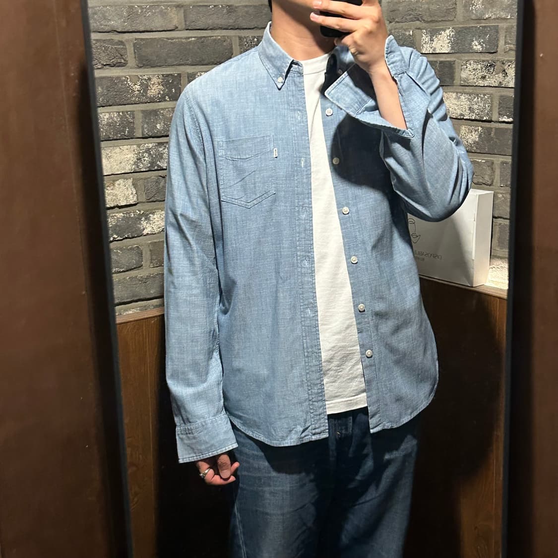 L) 리바이스 샴브레이 원포켓 셔츠 상품이미지8