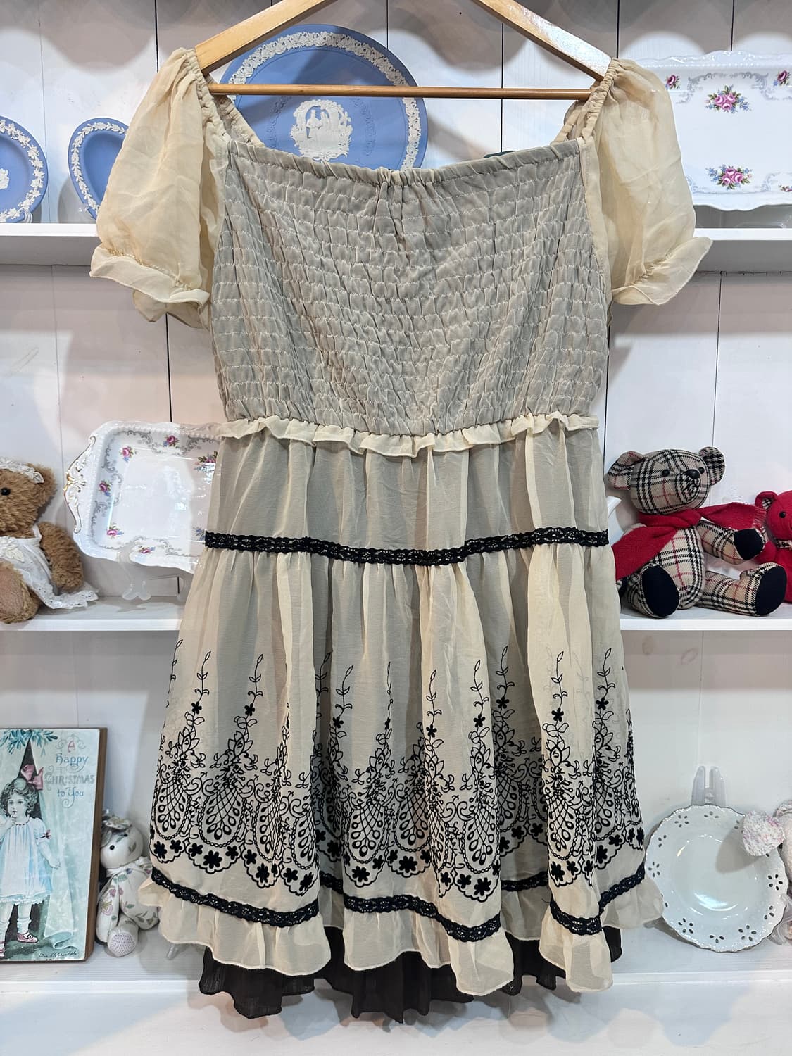 악시즈팜(악시즈팜) 팜므(팜므) 로맨틱 스모크 원피스 상품이미지5