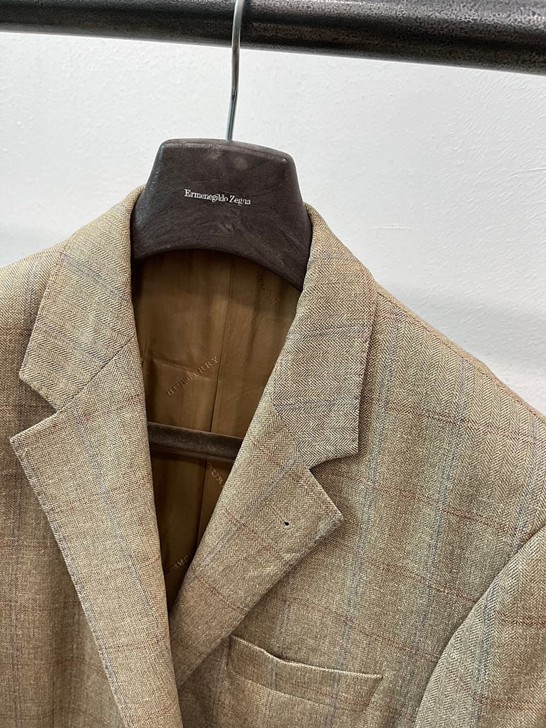 110) 버버리 런던 체크 린넨자켓  상품이미지5