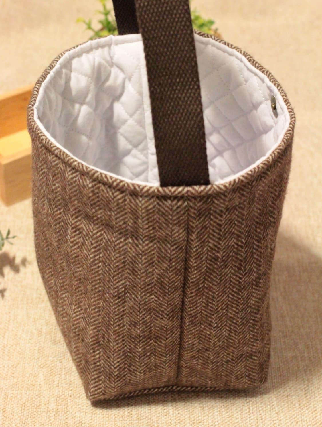 핸드메이드 헤링본 미니백 가방 상품이미지3